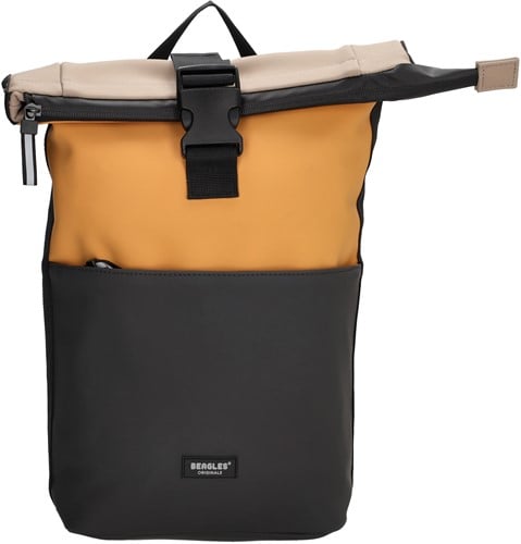 Beagles Originals Multicolor Originals Rolltop Rugzak - Okergeel