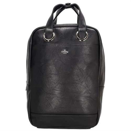Charm London Liberty Rugzak - 15,6 inch - Zwart