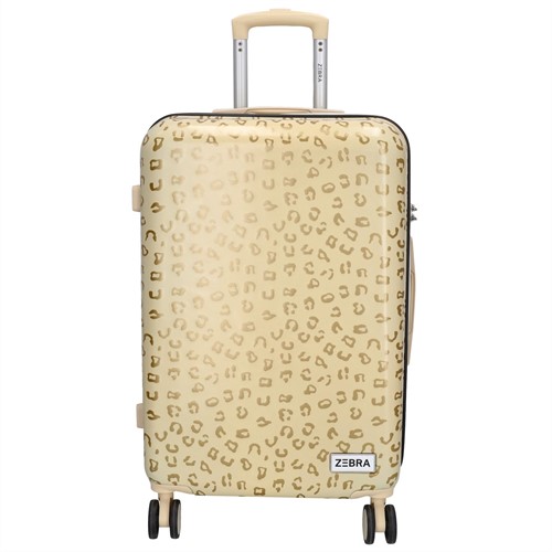 Zebra Trends Animal Travel Middelgrote Koffer - 64 cm - 60 liter - TSA slot - Goud Panter