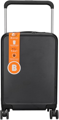 Beagles Originals Travel Originals Handbagage Koffer - 55 cm - 37 liter - Zwart
