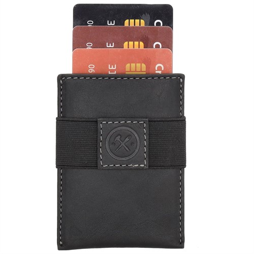 Hide & Stitches Japura Creditcardhouder - Zwart