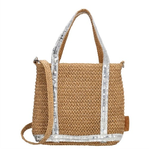PE Florence Natural Life Handtas - Donker natuur / Zilver