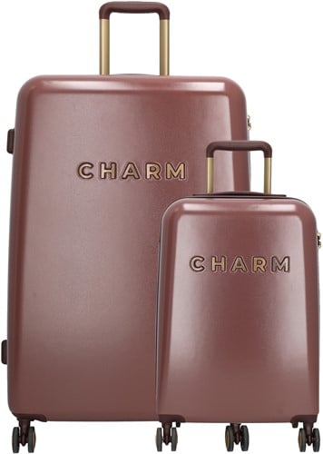 Charm London Capetown Kofferset 2 delig - TSA slot - Bordeaux Rood