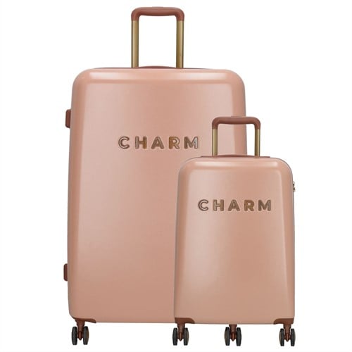 Charm London Capetown Kofferset 2 delig - TSA slot - Roze