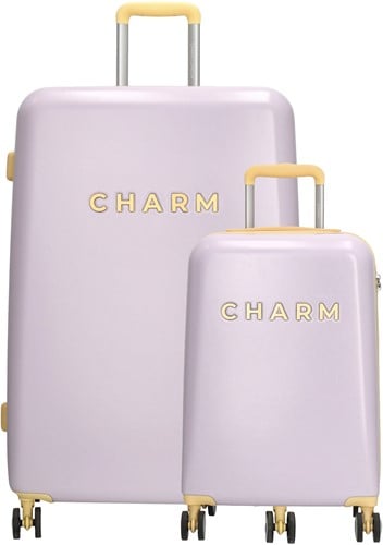 Charm London Capetown Kofferset 2 delig - TSA slot - Lila