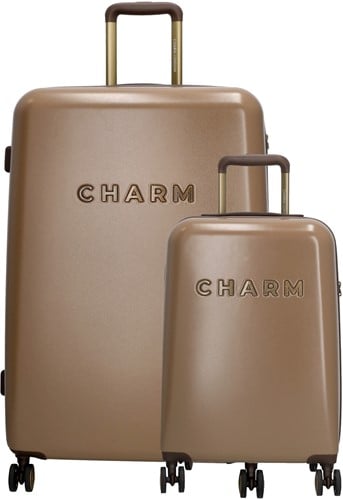 Charm London Capetown Kofferset 2 delig - TSA slot - Taupe