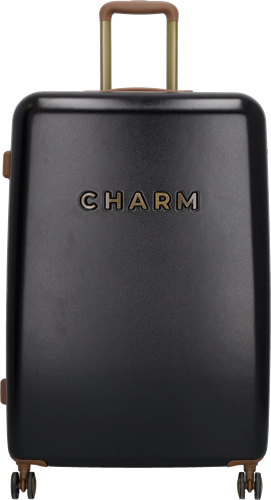 Charm London Capetown Grote Koffer - 75 cm - 95 Liter - TSA Slot - Zwart
