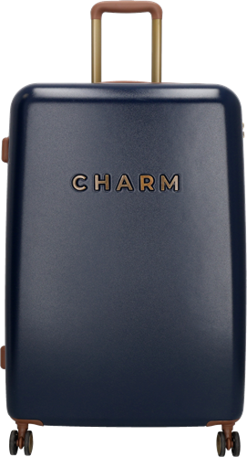 Charm London Capetown Grote Koffer - 75 cm - 95 Liter - TSA Slot - Blauw