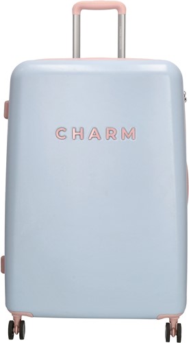 Charm London Capetown Grote Koffer - 75 cm - 95 Liter - TSA Slot - Babyblauw