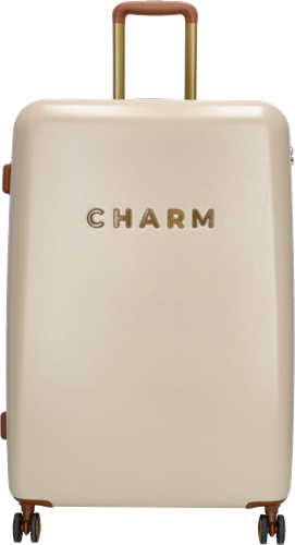 Charm London Capetown Grote Koffer - 75 cm - 95 Liter - TSA Slot - Beige