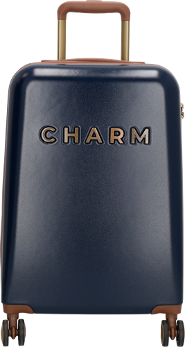 Charm London Capetown Handbagage Koffer - 55 cm - 42 Liter - TSA Slot - Blauw
