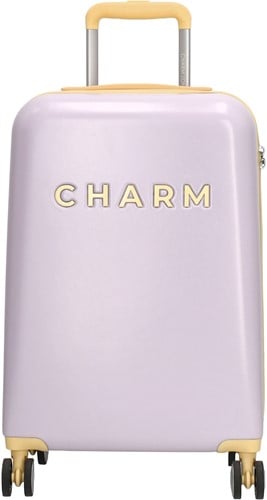 Charm London Capetown Handbagage Koffer - 55 cm - 42 Liter - TSA Slot - Lila