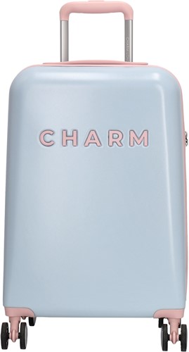 Charm London Capetown Handbagage Koffer - 55 cm - 42 Liter - TSA Slot - Babyblauw