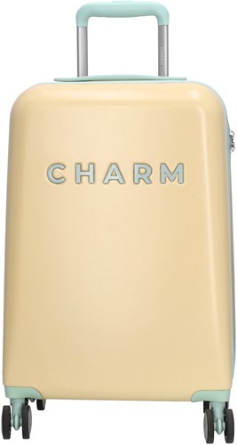 Charm London Capetown Handbagage Koffer - 55 cm - 42 Liter - TSA Slot - Zachtgeel