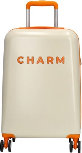 Charm London Capetown Handbagage Koffer - 55 cm - 42 Liter - TSA Slot - Beige Multi
