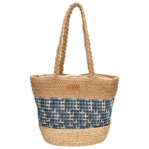 PE Florence Natural Life Strandtas - Navy / Creme