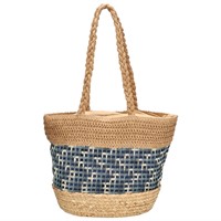 PE Florence Natural Life Strandtas - Navy / Creme-3