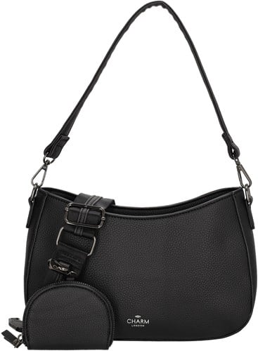 Charm London New York Schoudertas - Zwart