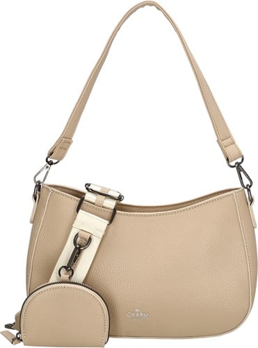 Charm London New York Schoudertas - Taupe
