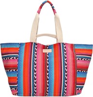 Zebra Trends Richelle Strandtas - Multi fuchsia