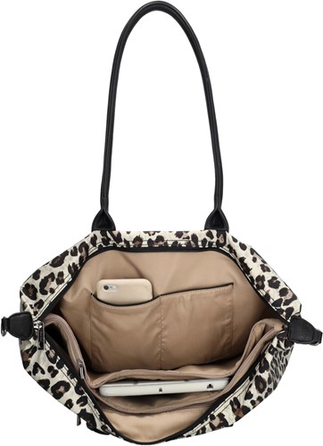 Charm London Buckingham Laptoptas - Luipaard Beige-2