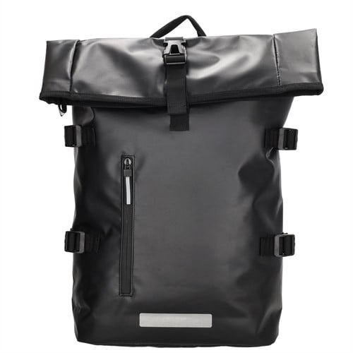 Beagles Originals Tokyo Rolltop Laptoprugzak - 15,6 inch - Zwart