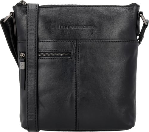 Hide & Stitches Porto Schoudertas - Zwart