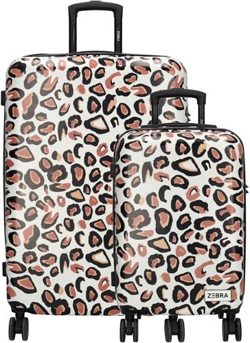 Zebra Trends Animal Travel Kofferset - 2 delig - TSA slot - Luipaard