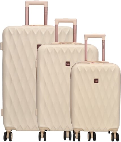 Charm London Honey Travel Kofferset - 3 delig - Beige