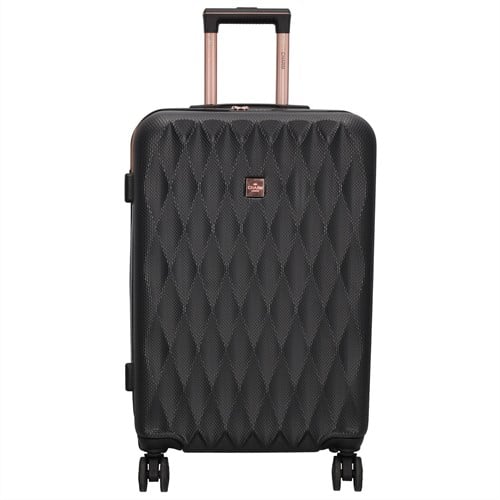 Charm London Honey Travel Middelgrote Koffer - 66 cm - 60 liter - Zwart