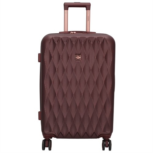 Charm London Honey Travel Middelgrote Koffer - 66 cm - 60 liter - Bordeaux Rood