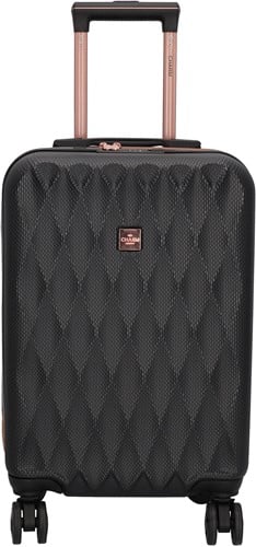 Charm London Honey Travel Handbagage Koffer - 55 cm - 34 liter - Zwart