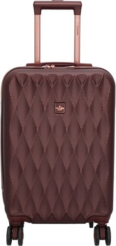 Charm London Honey Travel Handbagage Koffer - 55 cm - 34 liter - Bordeaux Rood