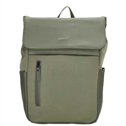 Beagles Originals Kobe Laptoprugzak met Klep - 15,6 inch - Olijfgroen
