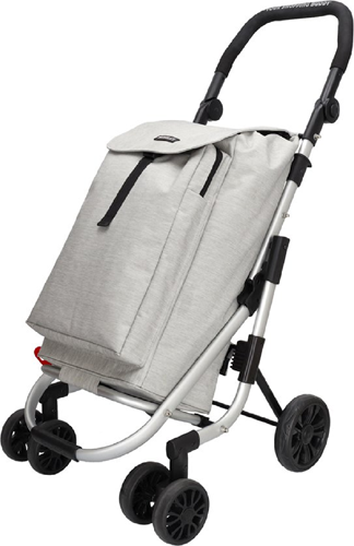 Beagles Shop & Go Boodschappenkar / Shoppingtrolley - Lichtgrijs