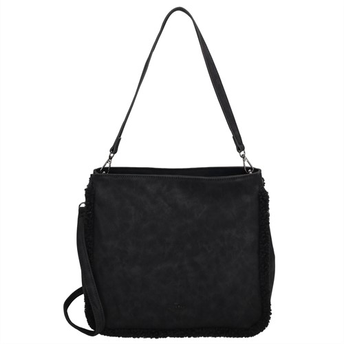 Charm London Newington Schoudertas / Hobotas - Zwart