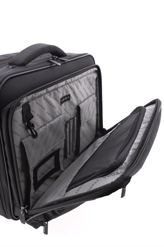 Vogart Clyde Pilotenkoffer / Laptoptrolley - 15 inch - Zwart-3