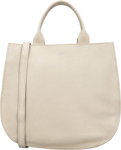Charm London Washington Leren Handtas / Shopper - Crème
