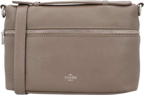 Charm London Washington Leren Schoudertas - Taupe