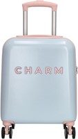 Charm London Capetown Underseater Handbagage Koffer - 45 cm - 30 Liter - TSA Slot - Babyblauw