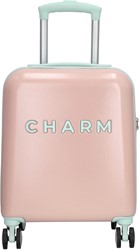 Charm London Capetown Underseater Handbagage Koffer - 45 cm - 30 Liter - TSA Slot - Lichtroze