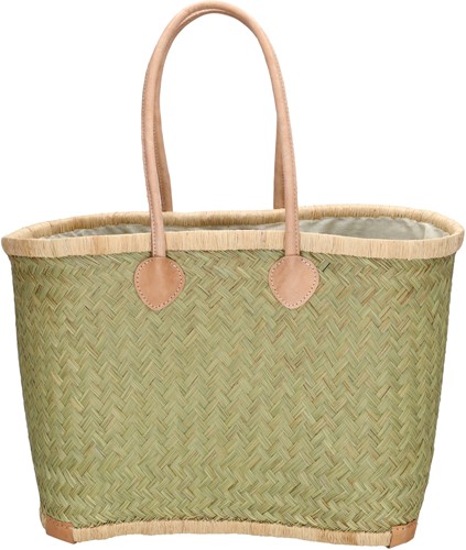 Beagles Raffia Rieten Mand L / Strandtas - Natuur