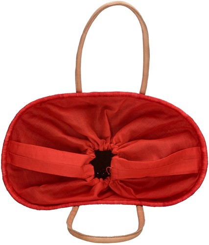 Beagles Bozaka Rieten Mand L / Strandtas - Rood-3