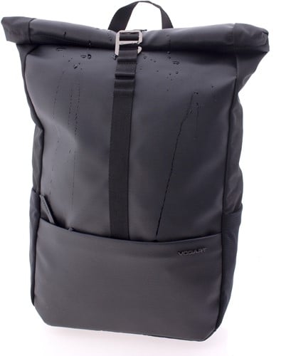 Vogart Eborn Waterproof Roll-Top Laptoprugzak - 13 inch - Zwart