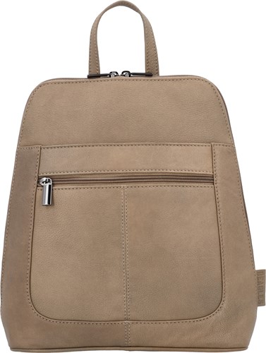 Beagles Benidorm Leren Rugzak - Taupe
