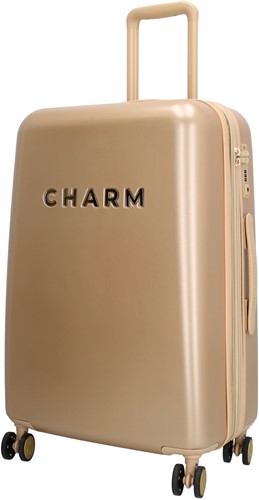 Charm London Capetown 2.0 Middelgrote Koffer - 70 cm - 70-80 Liter - TSA Slot - Champagne