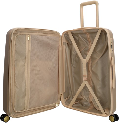 Charm London Capetown 2.0 Middelgrote Koffer - 70 cm - 70-80 Liter - TSA Slot - Champagne-2