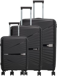Beagles Travel Kofferset - 3 delig - TSA slot - Zwart