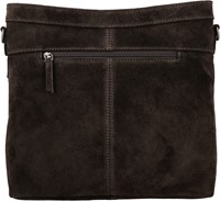 Hide & Stitches Acadia Gevlochten Suede Leren Schoudertas - Hobotas - Donkerbruin-3