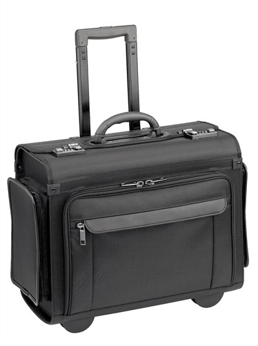 D&N Pilotenkoffer / Attaché koffer / Business Trolley 840D Nylon - Zwart